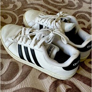 Adidas sneakers black-and-white
